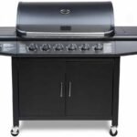 Pro Deluxe 7-Burner Gas Grill with 6+1 Burners, Stainless Steel Warming Rack, Side Burner, Built-in Temperature Gauge â€“ Perfect for Home Garden Parties & Outdoor Cooking