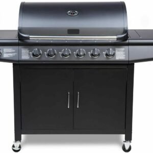 Pro Deluxe 7-Burner Gas Grill with 6+1 Burners, Stainless Steel Warming Rack, Side Burner, Built-in Temperature Gauge â€“ Perfect for Home Garden Parties & Outdoor Cooking