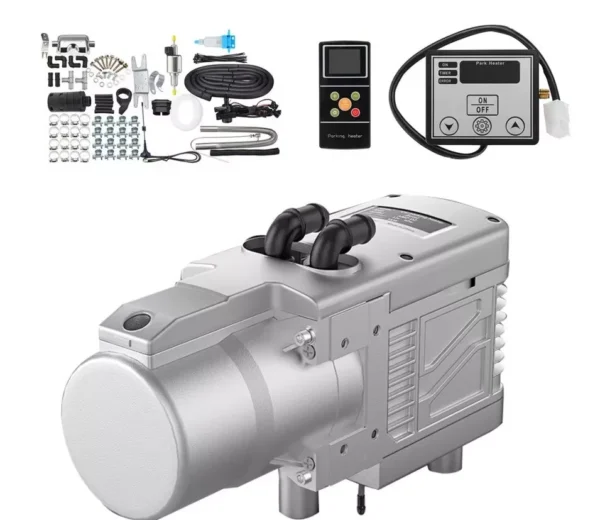 12V 5-6KW Gasoline/Diesel Fuel Air Water Engine Parking Heater Plumbing LCD
