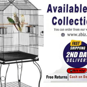 145 cm Tall Bird Cage with Stand - Spacious and Sturdy for Your Feathered Friends
