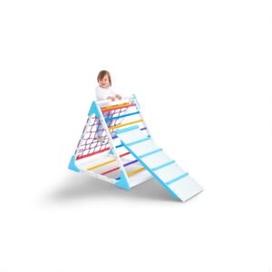 Wooden Climbing Triangle for Sliding and Climbing - 2-in-1