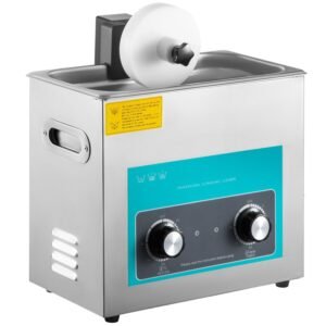 6L Vinyl Ultrasonic Cleaner with Foot Pedal Mop Bucket with 145cm Stainless Steel Handle, 5 Microfiber Mop Heads & 5 Cleaning Cloths - Ideal for Easy Floor Cleaning and Home Use