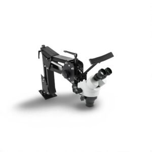 Zoom Trinocular Stereo Microscope (3.5X-90X) with WF10X 20mm Eyepieces, Binocular Stereo Pillar Stand â€“ Multi-Directional Microscope for Jewelry Tools