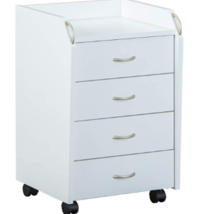Drawer Unit Inter Link Roll Container â€“ Storage with Plastic Rollers and Silver Handles for Easy Organization and Mobility
