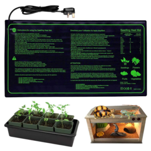 Seedling Heat Mat, Waterproof Heated Pad for Plants, Winter Greenhouse Hydroponic Heating Mat for Seedling Germination and Reptiles, 10"x20.75" (25 x 52cm)