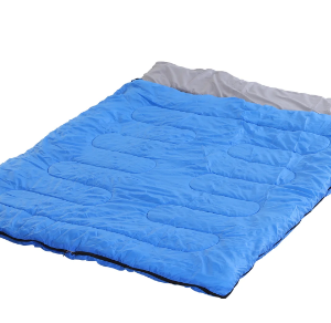 Polyester Double Size Camper Sleeping Bag Blue