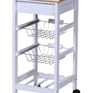 Kitchen Trolley With Metal Baskets