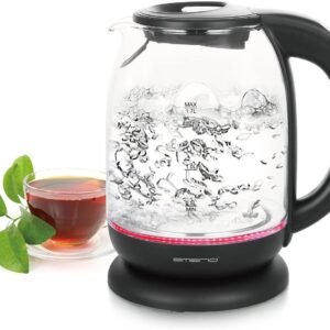Glass Kettle with Temperature Selection, Electric Hot Water Heater for Brewing Tea and Coffee