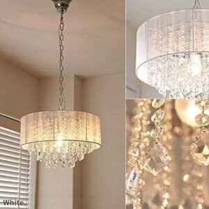Crystal Raindrop Chandelier Lighting, Flush Mount, Elegant Ceiling Light Fixture