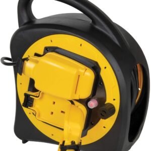 Weatherproof Garden Power Socket 2 Way Case Reel