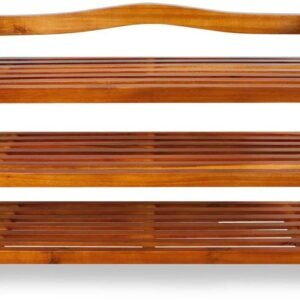 Shoe Rack Solid Wood 3 Levels