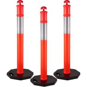 Traffic Delineator Posts Set of 3