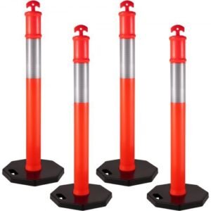 Traffic Delineator Posts Set of 4