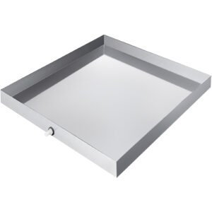 Universal Washing Machine Drip-Pan Stainless Steel Sink Dishwasher Drip Tray with Drain Hole