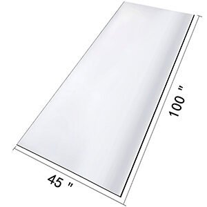 Clear Crystal Coffee Table Cover 1.5mm PVC, 114 x 254 cm, Waterproof and Durable Protector for Furniture