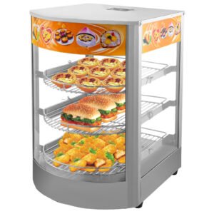 14-Inch Commercial Pastry and Pizza Warmer with Magnetic Door â€“ Food Warmer for Cafes and Restaurants