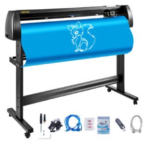 3-Blade LCD Screen 53" Vinyl Cutter/Plotter - High-Precision Sign Cutting Machine with Software - Ideal for Professional Signmaking, Decals, and Custom Graphics - Features Advanced Controls