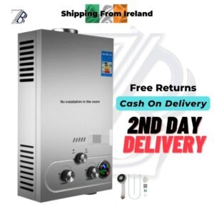16-Litre Instant Propane Gas Water Heater, Tankless Stainless Steel Hot Water System for Efficient Heating