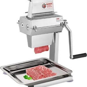 Tenderizing Meat Machine 12.5 cm/5 Stainless Steel Blades and C-Clamp Combs, Used for Tendering Pork Beef Mutton