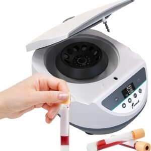 500-5000 RPM Lab Centrifuge Machine with LCD Display - Variable Speed Rotor and Time Control for Efficient Liquid Sample Processing