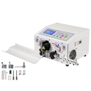 0.1-10 Sqr mm Automatic & Computerized Wire Stripping and Peeling Machine, 300V, with Straightener and Collection Plate for Efficient Wire Processing