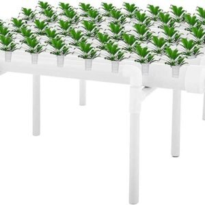 54-Holes Hydroponic Piping Site Grow Kit, Deep Water Culture Planting Box, Gardening System, Nursery Pot Hydroponic Rack