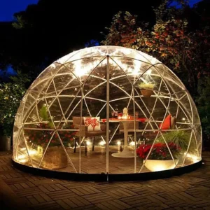 Geo Dome Luxury Transparent Tent â€“ Stylish Clear Dome Tent for Glamping, Outdoor Events, and Special Occasions