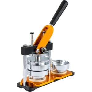 500pcs Button Parts & Circle Cutter & Magic Book Button Maker Machine, 75 mm (3 inch) Badge Punch Press Kit, Children DIY Gifts Pin Maker