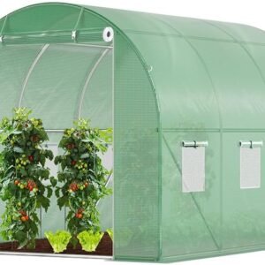 Polytunnel Greenhouse 3x2x2 m 6mÂ² Poly Tunnels Gardening Walk In Pollytunnel Tent with Steel Frame